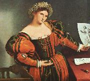 A Lady as Lucretia, Lorenzo Lotto